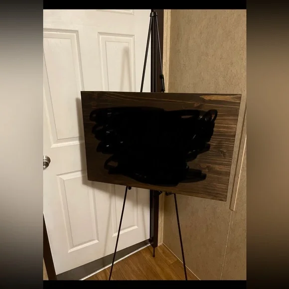 Easel Stand for Wedding Sign Poster 63'' for Floor Adjustable Metal Black - Picture 5 of 5